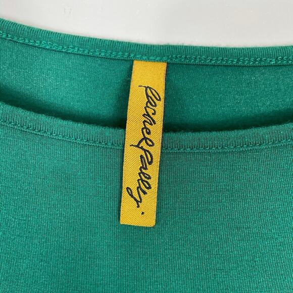 RACHEL PALLY Modal Peplum Midi Dress Green Women's Small - Picture 5 of 9